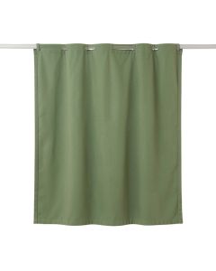 Field Crossing Shower Curtain Hanging Flat From A Plain Rod - Green