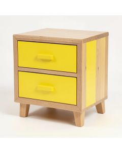 Ebonique 1 - Drawer Nightstand In Yellow (synthetic illustration; no displayed measurements)