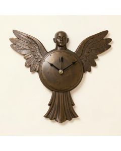 Oversized Angel Religious African American Wall Clock (synthetic illustration; no displayed measurements)