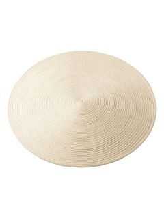 Laurel Bend Round Area Rug - Ivory