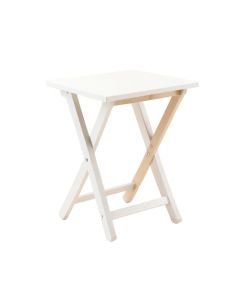 Field Bluff Compact Balcony Table - White