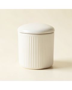Hazel Bluff Storage Canister With Lid - White (synthetic illustration; no displayed measurements)