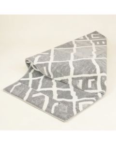 Dunfries Geometric Shag Gray/White Area Rug (synthetic illustration; no displayed measurements)