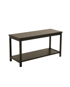 Olive Arc Narrow Outdoor Storage Bench - Black