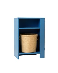 Briar Dell Freestanding Pull-Out Hamper Cabinet - Blue (synthetic illustration; no displayed measurements)