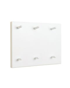 Flint Bend Empty Wall-Mounted Tool Organizer Panel - White