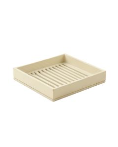 Alder Dell Empty Under-Desk Cable Tray - Ivory