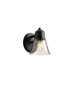 Aspen Canyon Wall Sconce Mounted On A Plain Wall - Black (synthetic illustration; no displayed measurements)