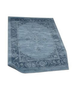 Rugsotic Carpets Hand-Knotted Silk Blue Area Rug