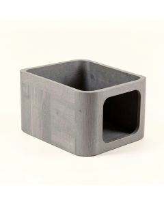 Hazel Brook Empty Furniture-Style Litter Enclosure - Gray (synthetic illustration; no displayed measurements)