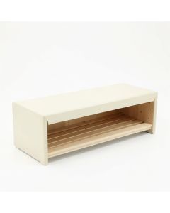 Elm Dell Shoe Storage Bench - Ivory (synthetic illustration; no displayed measurements)