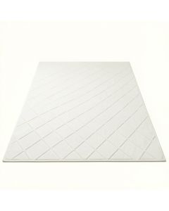 Holly Bridge Rectangular Area Rug - White (synthetic illustration; no displayed measurements)