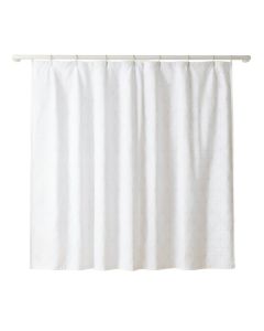 Birch Bridge Shower Curtain Hanging Flat From A Plain Rod - White (synthetic illustration; no displayed measurements)