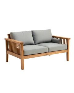 Brunswick Teak Patio Sofa With Cushions (synthetic illustration; no displayed measurements)