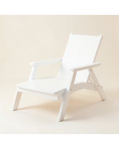 Stone Brook Outdoor Lounge Chair - White (synthetic illustration; no displayed measurements)