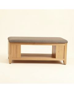 Warwickshire Wood Storage Bench (synthetic illustration; no displayed measurements)
