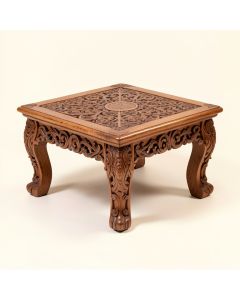 Jayla Intricately Carved Wooden Coffee Table (synthetic illustration; no displayed measurements)