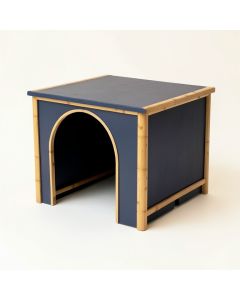 Juniper Branch Empty Furniture-Style Litter Enclosure - Navy (synthetic illustration; no displayed measurements)
