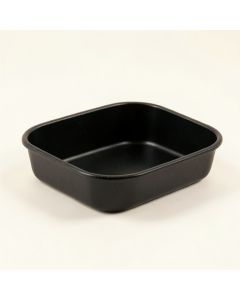 Heath Edge Empty Under-Desk Cable Tray - Black (synthetic illustration; no displayed measurements)