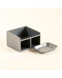 Moss Branch Empty Coffee-Station Organizer - Gray (synthetic illustration; no displayed measurements)