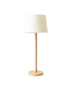 Wren Bridge Floor Lamp With A Plain Fabric Shade - Ivory