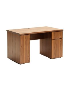 Reed Mid-Century Modern 2-Drawer Multicolor Wood Computer Desk