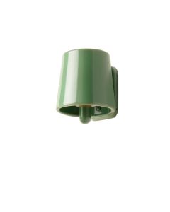 Cliff Bend Wall Sconce Mounted On A Plain Wall - Green (synthetic illustration; no displayed measurements)