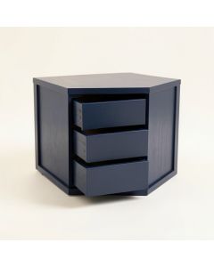 Elm Bridge Small-Parts Storage Drawer Cabinet - Navy (synthetic illustration; no displayed measurements)