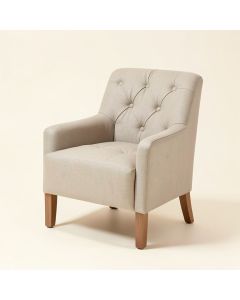 Dann Tufted Linen Upholstered Side Chair (synthetic illustration; no displayed measurements)
