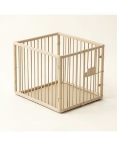 Shore Branch Empty Furniture-Style Pet Crate - Beige (synthetic illustration; no displayed measurements)