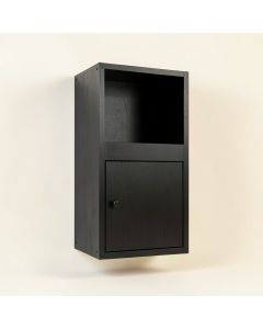 Laurel Branch Wall-Mounted Entry Cabinet - Black (synthetic illustration; no displayed measurements)