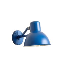 Meadow Crossing Wall Sconce Mounted On A Plain Wall - Blue