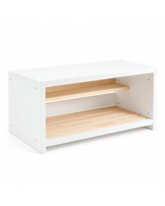 Aspen Brook Shoe Storage Bench - White