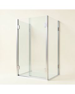 40 '' W X 72 '' H Door Opening Frameless Shower Door (synthetic illustration; no displayed measurements)
