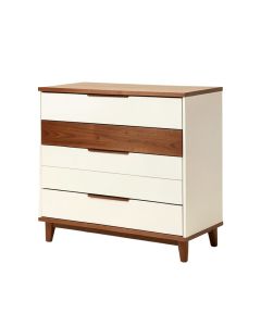 Crandon Mid-Century Modern Two-Tone Wood 6 Drawer Dresser (synthetic illustration; no displayed measurements)