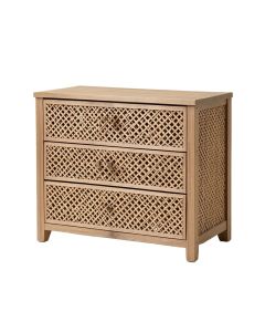 Mirefield Lattice Faced 3 Drawer Accent Chest