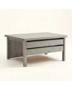 Hazel Bend Empty Workshop Workbench - Gray (synthetic illustration; no displayed measurements)
