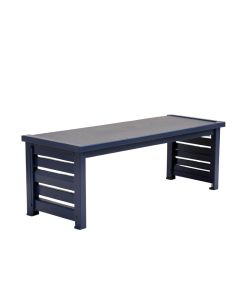 Glen Crossing Narrow Outdoor Storage Bench - Navy