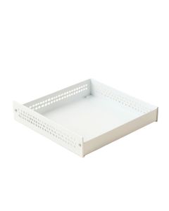 Oak Bluff Empty Under-Desk Cable Tray - White (synthetic illustration; no displayed measurements)