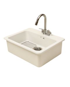 Retta 27 '' L X 18 '' W Farmhouse Kitchen Sink With Sink Grid And Basket Strainer