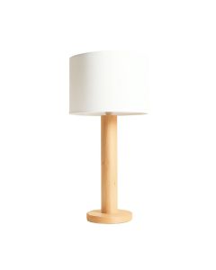 Meadow Branch Floor Lamp With A Plain Fabric Shade - White (synthetic illustration; no displayed measurements)
