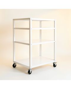 Field Canyon Empty Rolling Workshop Cart - White (synthetic illustration; no displayed measurements)