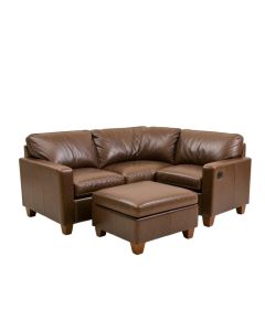 Wilhelmine 103.5 '' Wide Faux Leather Sofa & Chaise With Ottoman