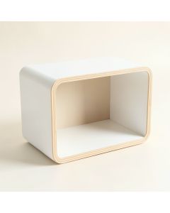 Oak Bluff Low Toy Storage Unit - White (synthetic illustration; no displayed measurements)