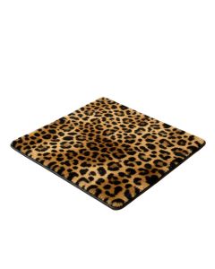 Animal Print Tufted Wool Brown/Black Area Rug
