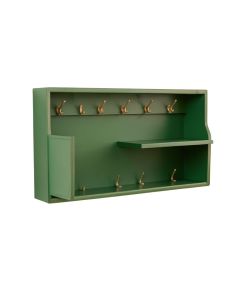 Alder Bend Wall-Mounted Entryway Organizer Shelf - Green