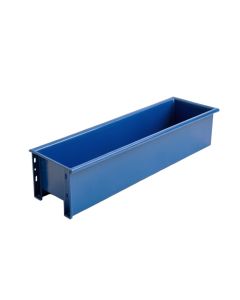 Spruce Bluff Empty Railing Planter With Integral Brackets - Blue