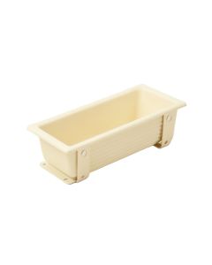 Cove Bluff Empty Railing Planter With Integral Brackets - Ivory