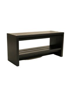 Reed Branch Shoe Storage Bench - Black