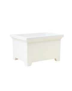 Brook Crossing Empty Raised Planter - White